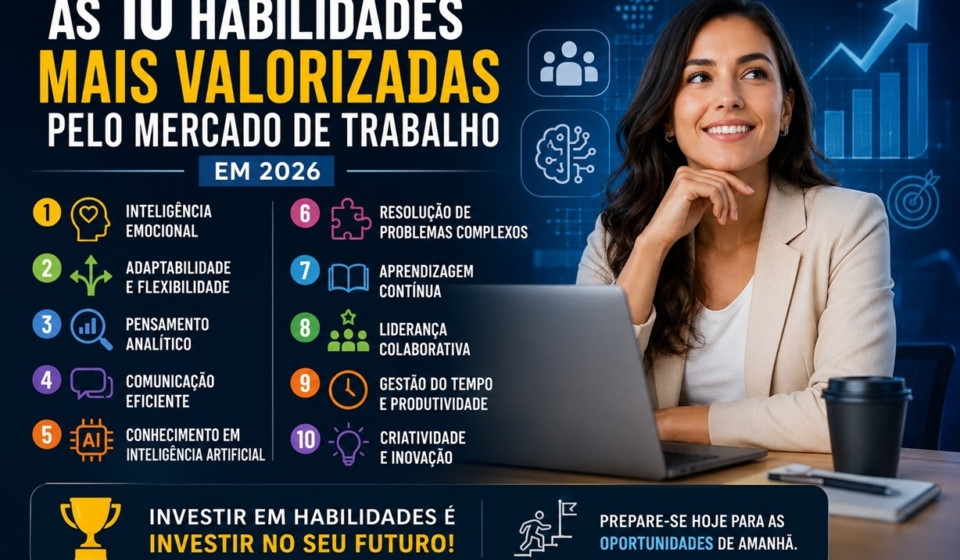10 habilidades mais valorizadas no mercado de trabalho